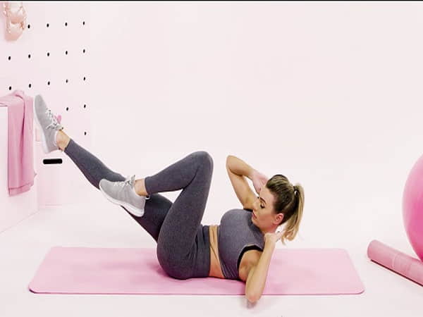 Bài Tập 2 – Đạp Xe Trên Không (Bicycle Crunches)