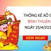 Thống kê xổ số Bình Thuận ngày 25/4/2024 thứ 5 hôm nay