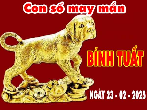 Cặp số tài lộc tuổi Bính Tuất ngày 23/2/2025 chủ nhật hôm nay