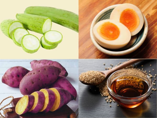 Thực đơn giảm cân với khoai lang và trứng ngày 5