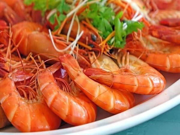 Thực phẩm chứa nhiều kẽm tốt cho nam giới - Tôm