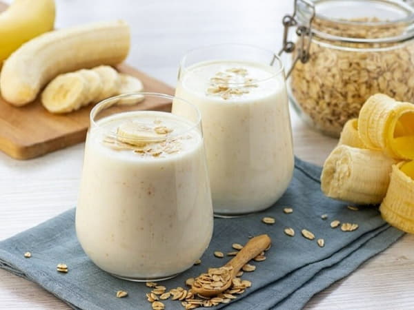 Sinh tố chuối – yến mạch – hạt lanh