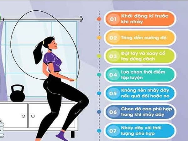 Hướng dẫn cách giảm cân bằng nhảy dây
